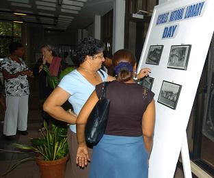 Guests viewing the exhibition