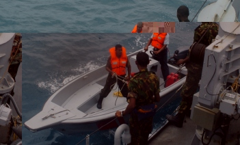 An at-sea demonstration of the coast guard’s abilities