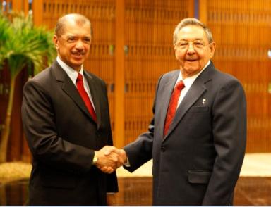 President Michel with Cuban President Raul Castro