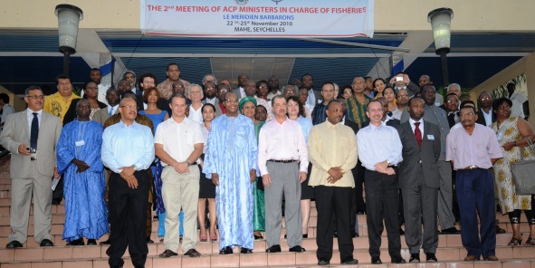 Delegates in a group photograph with guests after the opening ceremony