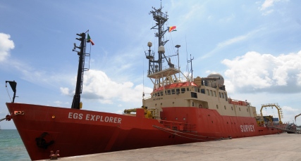 The EGS Explorer in port yesterday