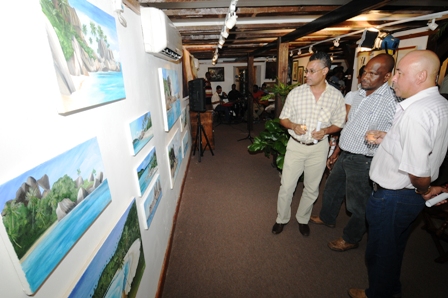 Guests viewing the exhibition