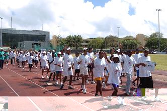 The parade of disabled athletes 