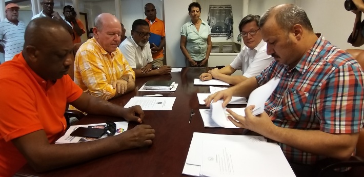 One Seychelles presents registration documents to Electoral Commission