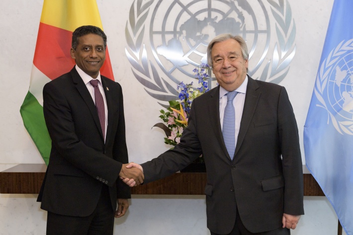President Faure  calls on UN chief