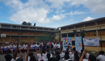 SMASHED goes to Beau Vallon secondary school