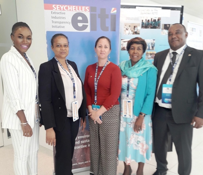 Seychelles makes country presentation at 8th EITI global conference in Paris