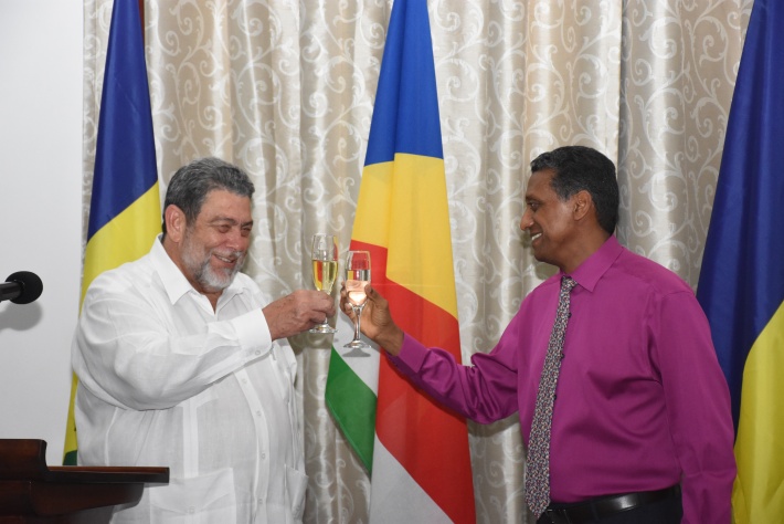 Reception in honour of the Prime Minister of St. Vincent and the Grenadines, Dr Ralph Gonsalves