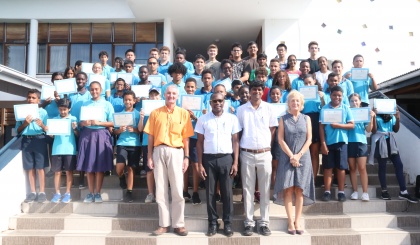 Nisti rewards students who took part in the STEM programme