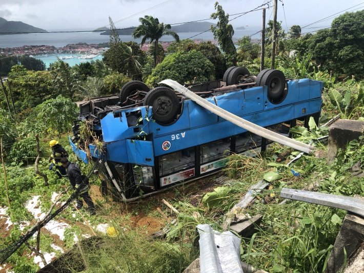 SPTC bus overturns, 28 passengers injured