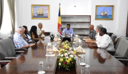 President Faure meets Preserve Seychelles’ executive board