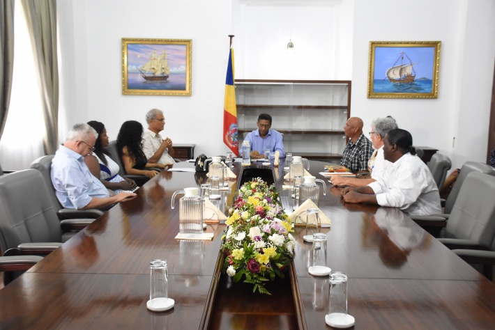 President Faure meets Preserve Seychelles’ executive board