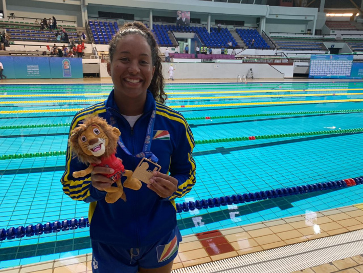 12th African Games in Rabat, Morocco     Passon wins 200m backstroke gold medal