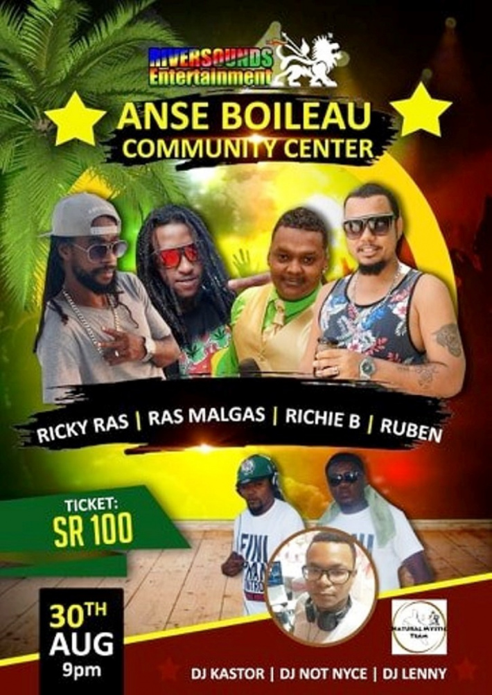 Riversounds Entertainment and Natural Mystic Team bring musical vibes to Anse Boileau