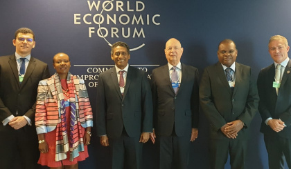 Meeting with founder, executive chairperson of the World Economic Forum