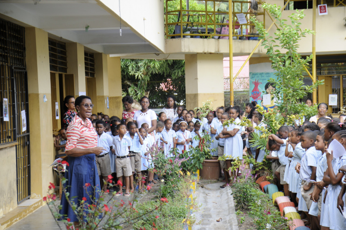 Anse Etoile primary school students learn with fun