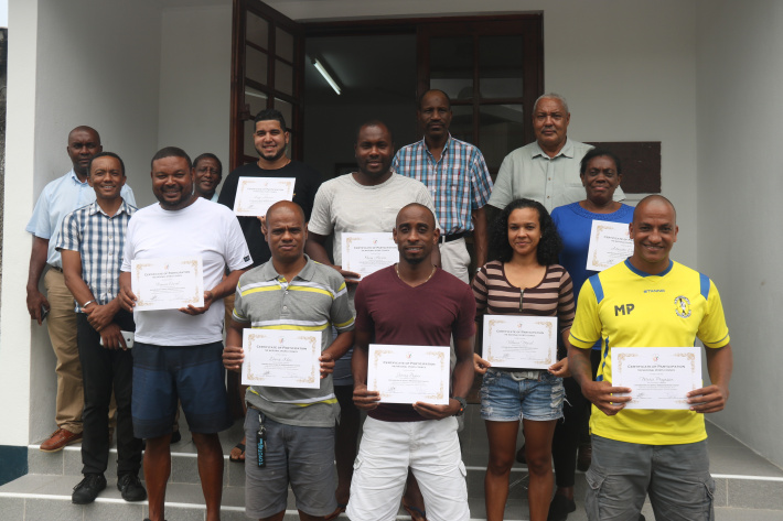 Eight sports officers complete basics in sport administration