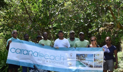GIF teams up with Carana Beach Hotel in clean-up operation at North East Point
