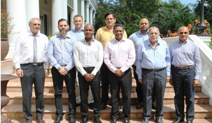 President Faure meets new Seychellois owners of Cable & Wireless Seychelles