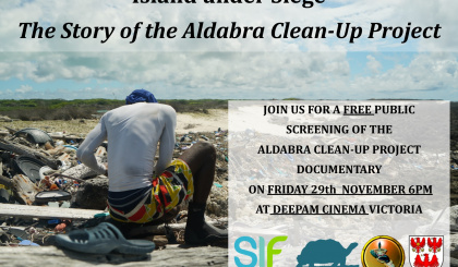 Aldabra Clean-Up Project documentary to be screened for free at Deepam Cinema