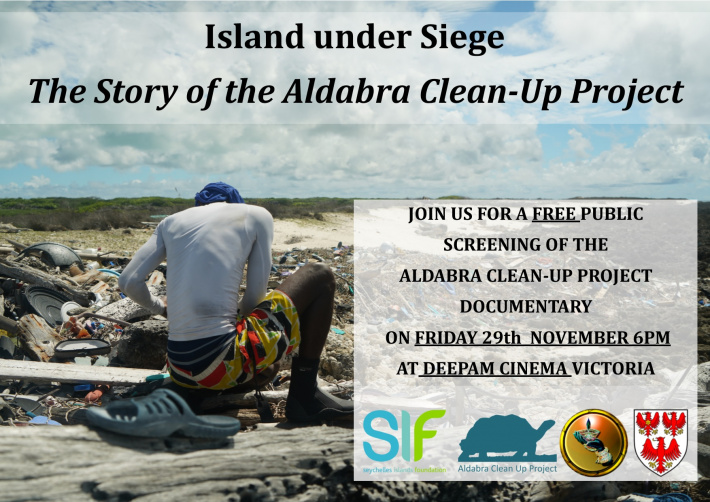 Aldabra Clean-Up Project documentary to be screened for free at Deepam Cinema