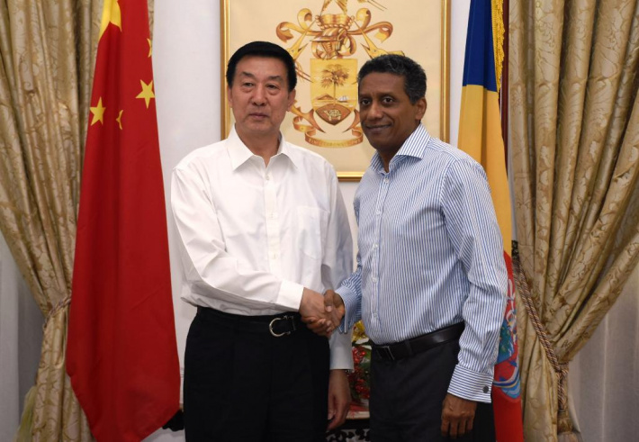 Chinese State Councillor Wang Yong meets President Faure