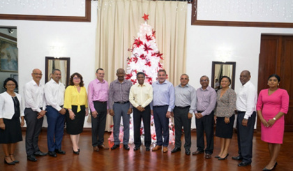 President Faure holds meeting with all Seychelles ambassadors
