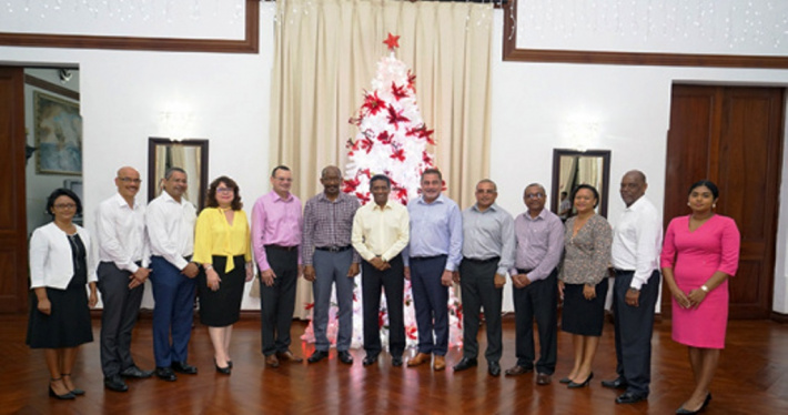 President Faure holds meeting with all Seychelles ambassadors