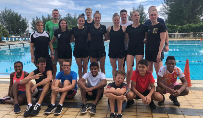 Swimming     German team on training camp
