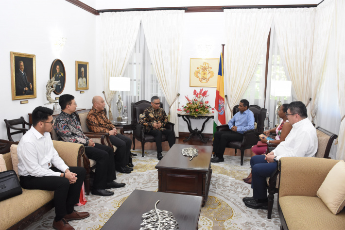 Indonesian delegation calls on President Danny Faure