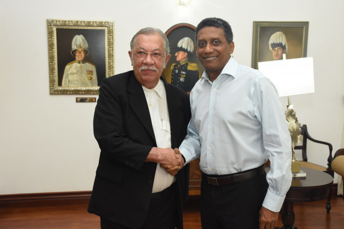 President Faure bids farewell to Justice MacGregor