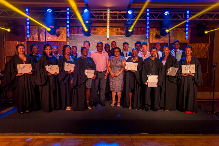 Constance Ephelia awards employees on successful completion of training courses