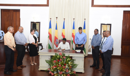 President Faure assents to two maritime related acts