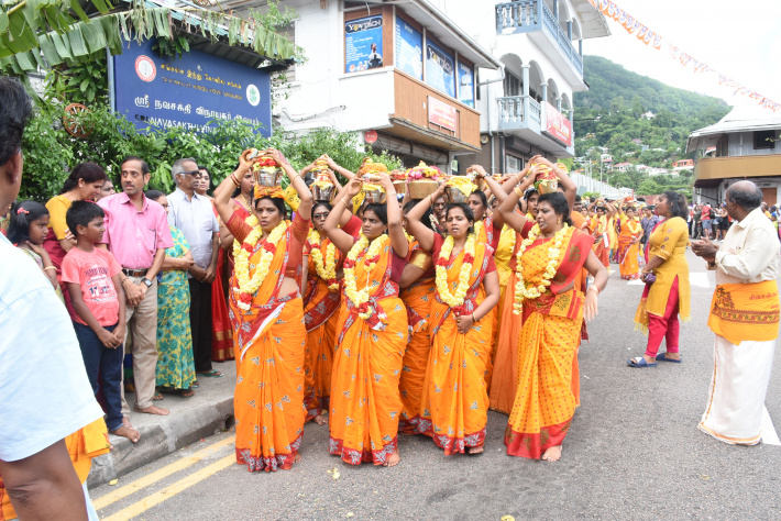 Hindu community decorate the streets of Victoria for Thaipoosam Kavadi festival