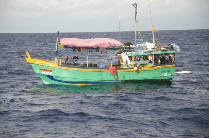 Sri Lankan fishing boat intercepted in Seychelles EEZ