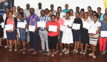 Ministry of education staff rewarded for disaster management training
