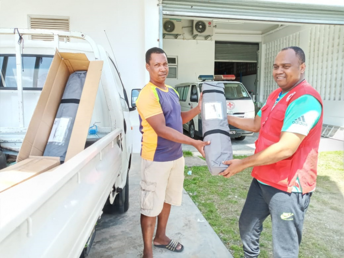 Red Cross donates camp beds to fire and rescue services