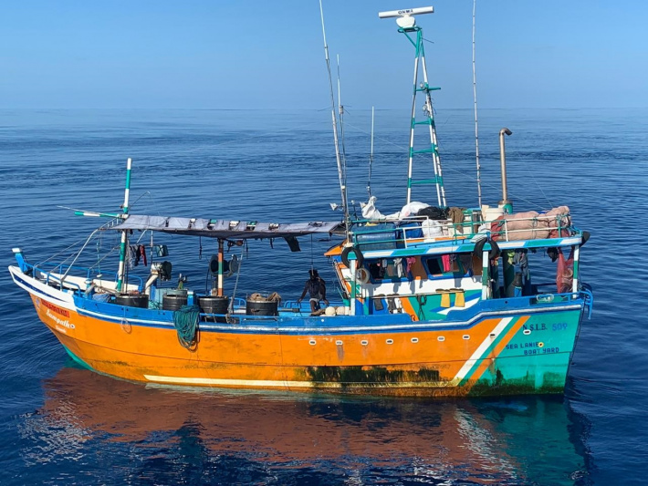 Sri Lankan registered fishing boat detained in Port Victoria