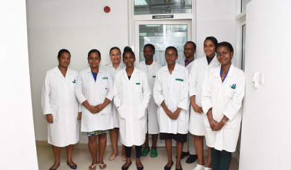 Women in force at the Seychelles Public Health Laboratory