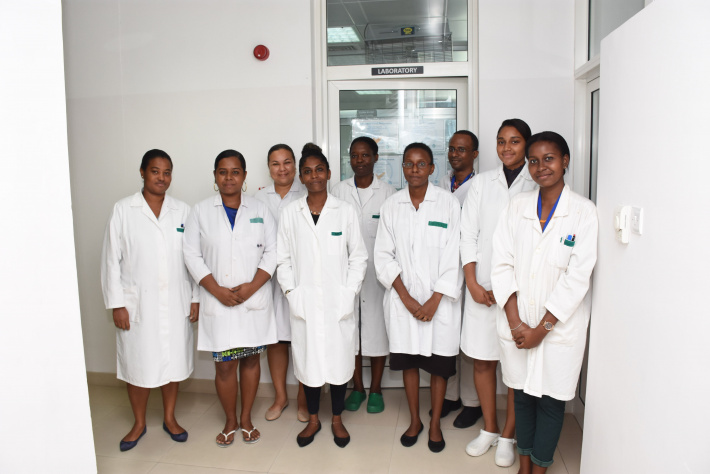 Women in force at the Seychelles Public Health Laboratory