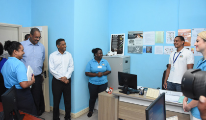 President visits Apdar centres