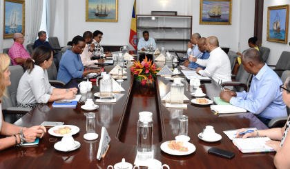 Fourth consultative session chaired by President Danny Faure with key representatives of government and private sector