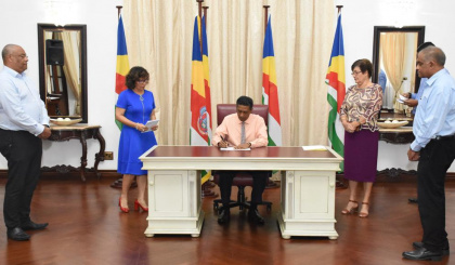 President Faure assents to Domestic Violence Act 2020