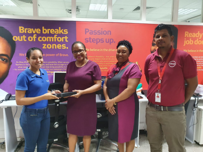 Absa Bank Seychelles donates 190 CPUs to Ministry of Education