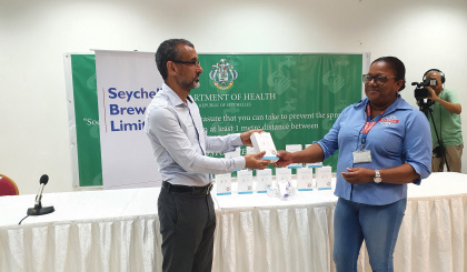 Seychelles Breweries supports HCA in fight against COVID-19