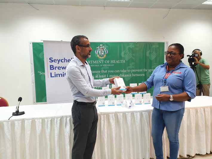 Seychelles Breweries supports HCA in fight against COVID-19