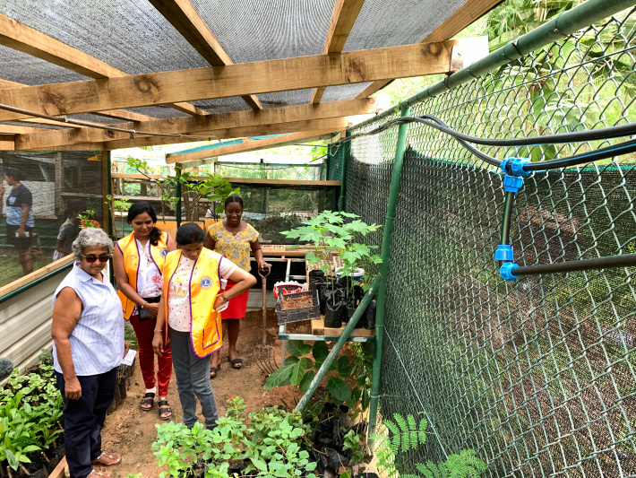 Seychelles Centennial Women Lions Club sponsors shade house at Baie Ste Anne primary school