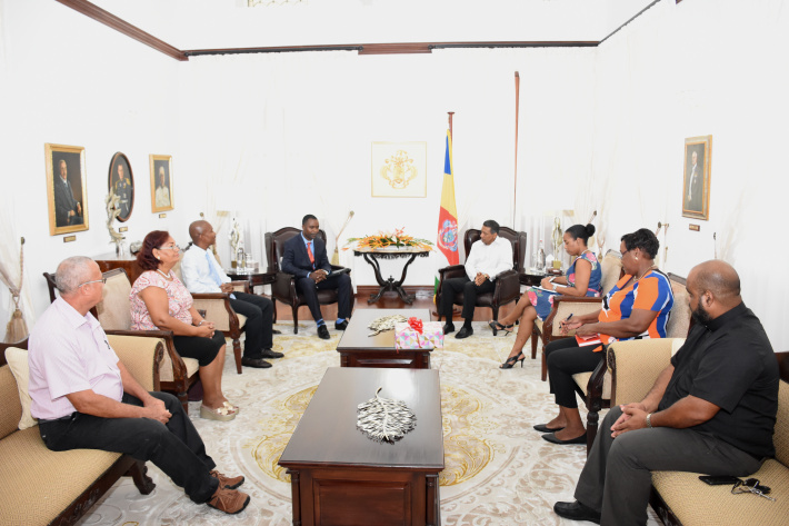 Seychelles Bible Society briefs President Faure on achievements, future projects