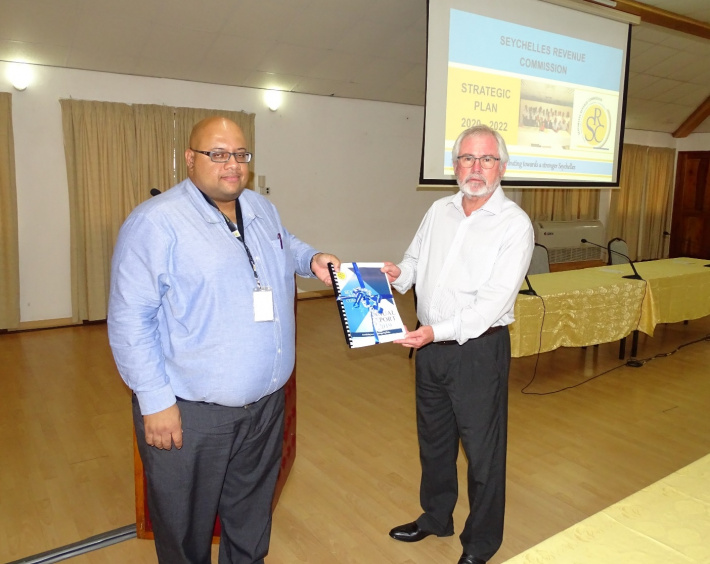 SRC hands over its annual report 2019 to finance minister