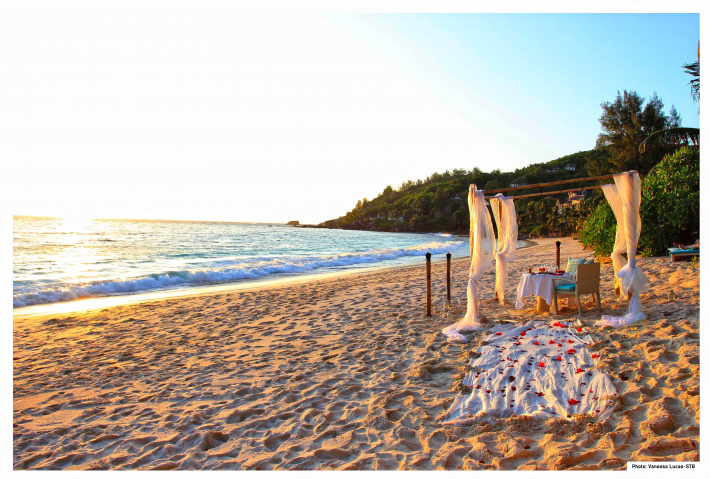 Wedding bells in the Seychelles Islands